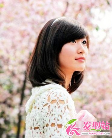 最新短發(fā)梨花頭 塑造清純美女