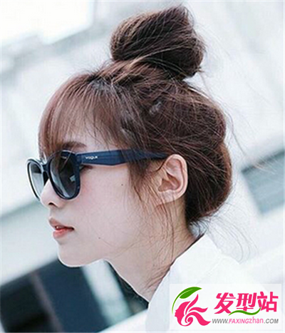 韓式氣質(zhì)團(tuán)子頭發(fā)型