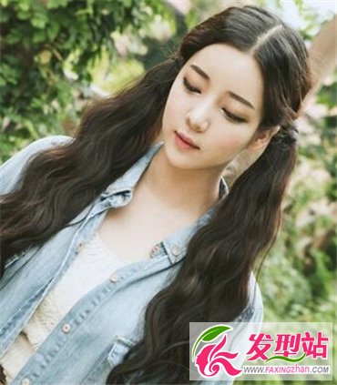 長卷發(fā)扎發(fā)