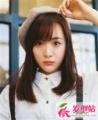 斜劉海中長發(fā)