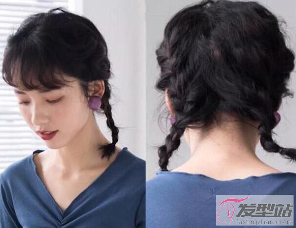 披肩發(fā)扎發(fā)發(fā)型
